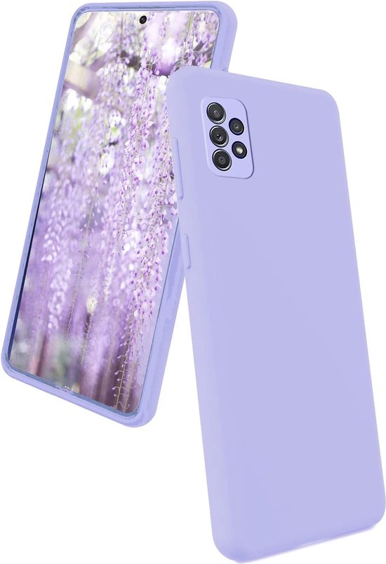 Samsung Galaxy A33 5G Hoesjes – Liquid Siliconen Backcover – Soft Touch – Flexibel – Paars-Ilumina Benelux