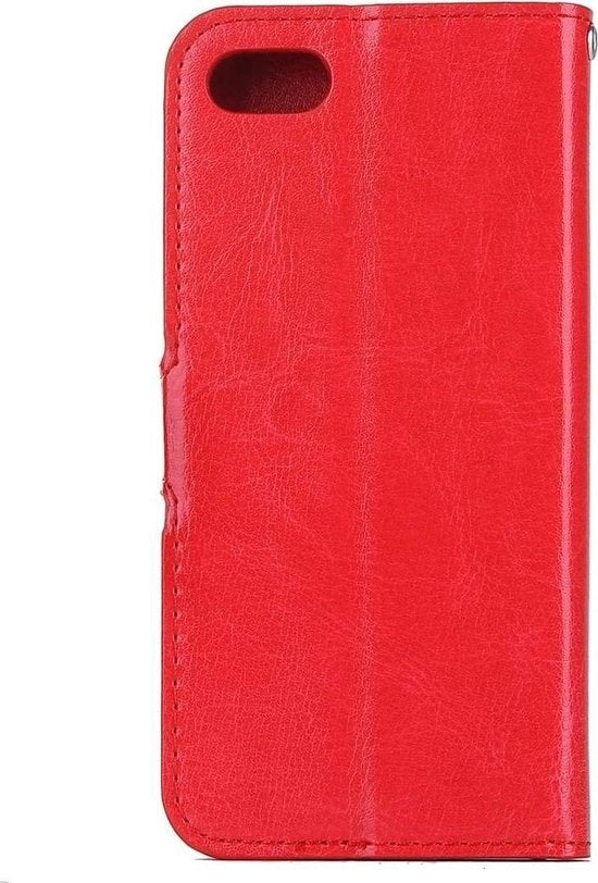 iPhone 6 Plus/6S Plus Hoesjes – Portemonnee Book Case – Pasjeshouder – Magneetsluiting – Rood-Ilumina Benelux