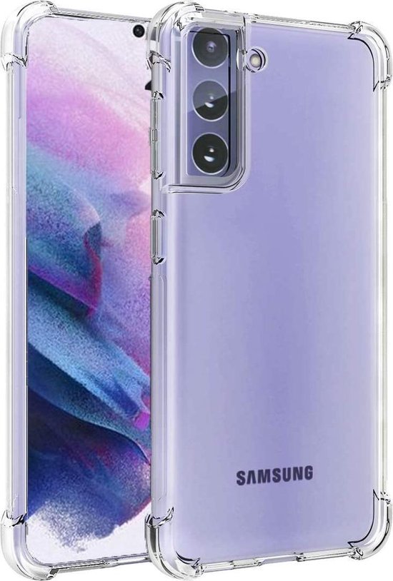 Samsung Galaxy S21 Plus Hoesjes – Siliconen Backcover – Schokbestendig – Flexibel – Transparant-Ilumina Benelux