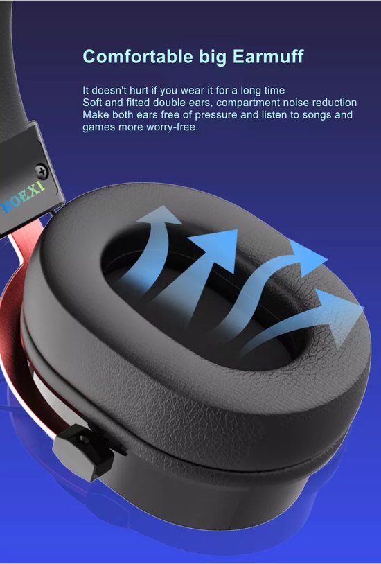 Draadloze Gaming Headset - G1000 - zwart - Geschikt voor: Playstation PS4/PS5, PC & Nintendo Switch, Laptop, iPhone en iPad