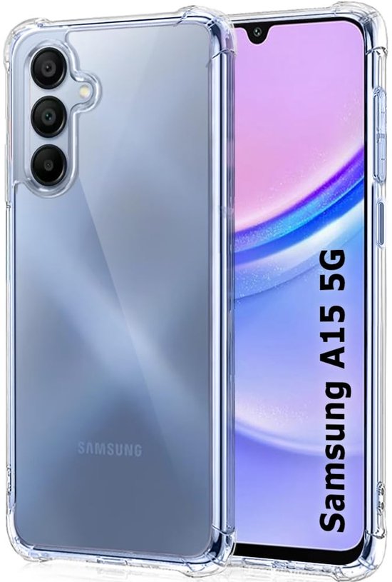 Samsung Galaxy A15 Hoesjes – Ultra-Hybrid Backcover – Schokbestendig – Crystal Clear Transparant-Ilumina Benelux