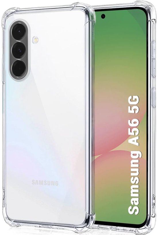 Samsung Galaxy A56 Hoesjes – Transparante Siliconen Backcover – Flexibel – Schokbestendig-Ilumina Benelux