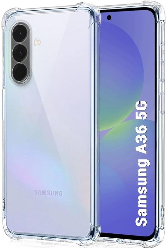 Samsung Galaxy A36 Hoesjes – Transparante Siliconen Backcover – Flexibel – Schokbestendig-Ilumina Benelux