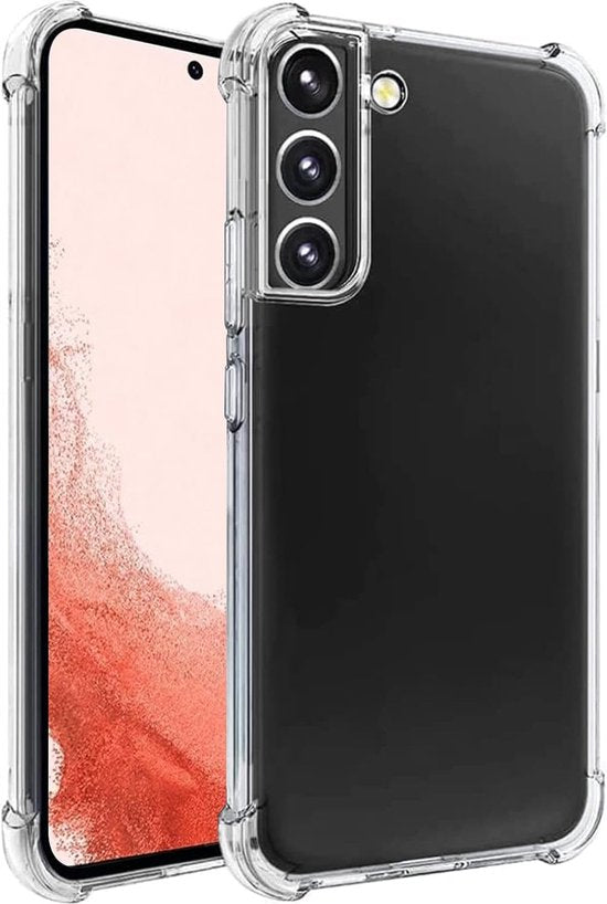 Shock proof Hoesje Geschikt voor: Samsung Galaxy S22 - Anti -Shock Silicone - Transparant