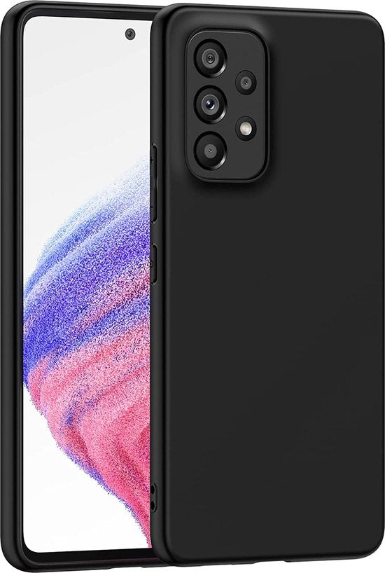 Samsung Galaxy A53 5G Hoesjes – Siliconen Backcover – Soft Touch – Inclusief 2x Screenprotector – Zwart-Ilumina Benelux
