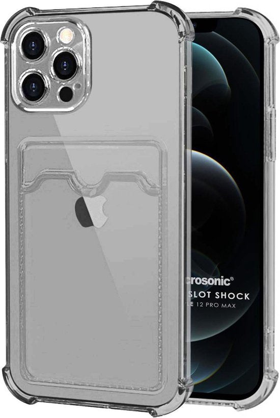 iPhone 11 Pro Max Hoesjes – TPU Backcover – Schokbestendig – Pasjeshouder – Grijs-Ilumina Benelux