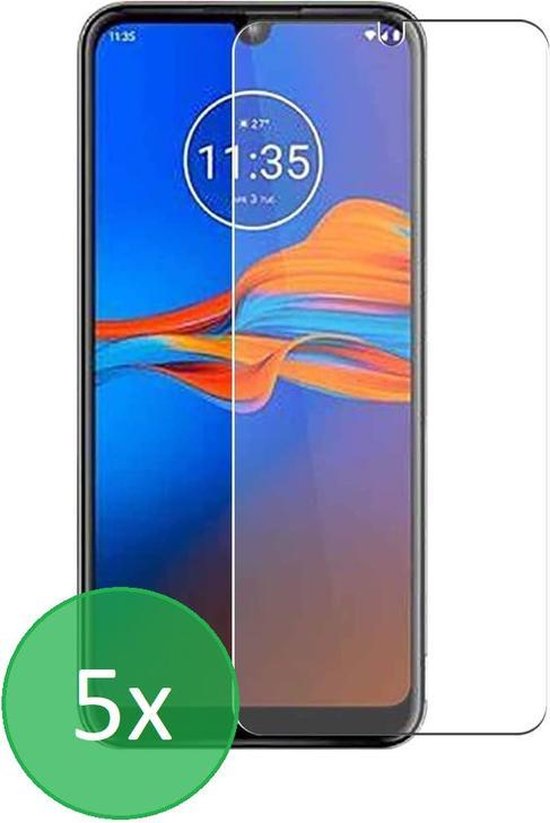 Screenprotector - Geschikt voor Motorola Moto E6i - 9H Glas (5-Pack)