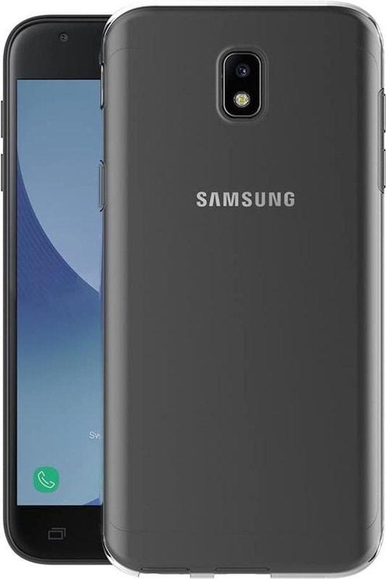 Samsung Galaxy J3 2017 Hoesjes – Transparante Siliconen Backcover – Soft Case – Inclusief Screenprotector-Ilumina Benelux
