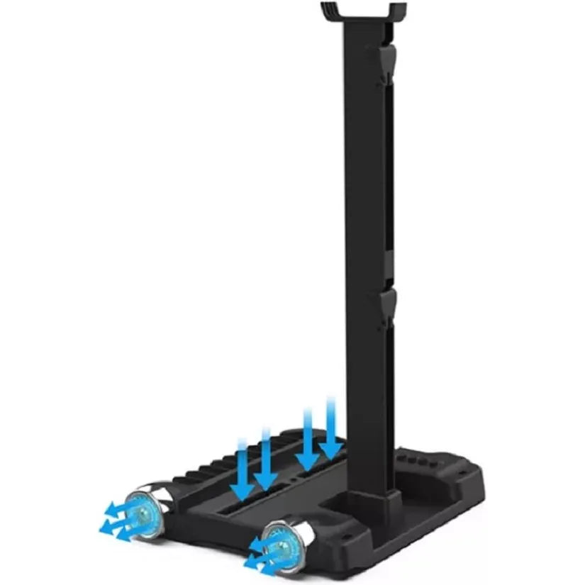 PS5 Opbergstation - Standaard met Koelventilatie - Oplaadstation voor DualSense - Games & Headset Houder-Ilumina Benelux