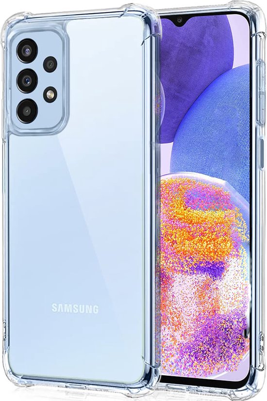 Samsung Galaxy A23 5G Hoesjes – Crystal Clear Backcover – Schokbestendig – Transparant-Ilumina Benelux
