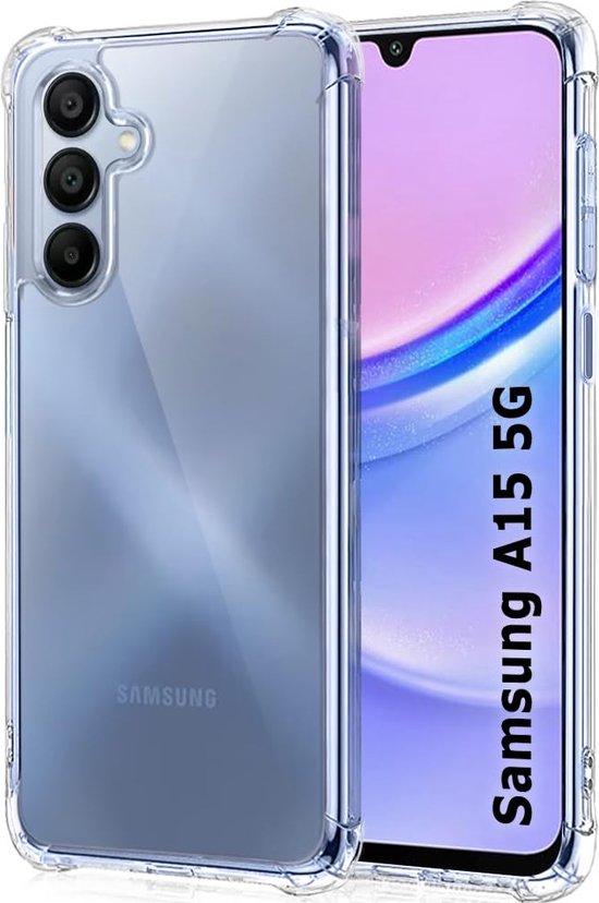 Samsung Galaxy A15 5G Hoesjes – Crystal Clear Backcover – Schokbestendig – Transparant-Ilumina Benelux