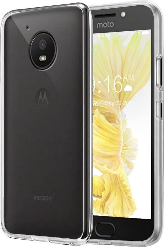 Motorola Moto E4 Hoesjes – Transparante TPU Siliconen Backcover – Inclusief 2x Screenprotector-Ilumina Benelux
