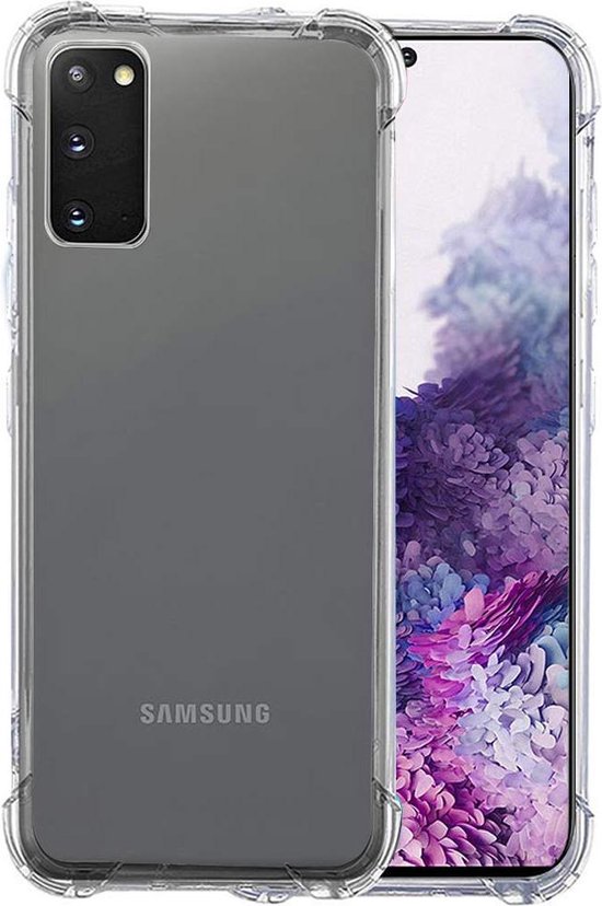 Shockproof Soft TPU hoesje zwart Silicone Case Geschikt voor: Samsung Galaxy S20