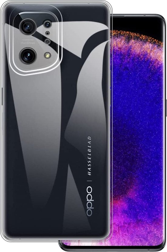 Oppo Find X5 Hoesjes – Siliconen Backcover – Schokbestendig – Transparant-Ilumina Benelux