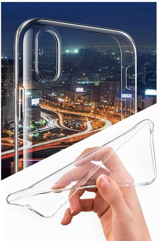 Huawei Y5 2019 Hoesjes – Transparante TPU Siliconen Backcover – Soft Case – 2x Screenprotector Gehard Glas-Ilumina Benelux