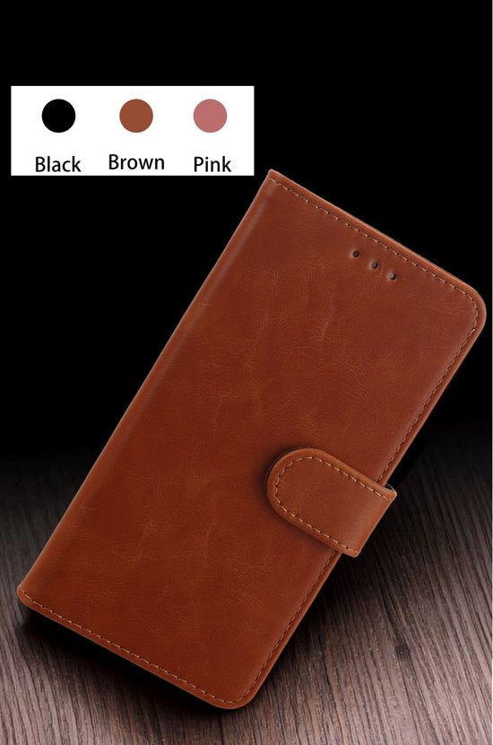 iPhone 13 Pro Max Hoesjes – Bookcase Portemonnee Hoes – Magneetsluiting – Pasjeshouder – Bruin-Ilumina Benelux
