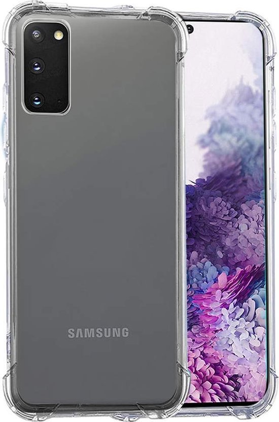 Shockproof Soft TPU hoesje zwart Silicone Case Geschikt voor: Samsung Galaxy S20