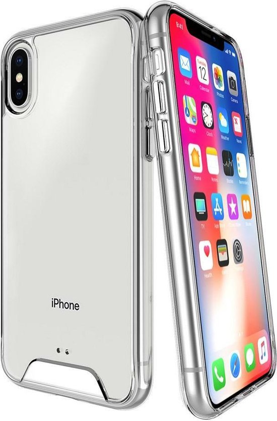 iPhone XS Max Hoesjes – Transparante TPU Siliconen Bumper – Military Grade Schokbestendig – Crystal Clear-Ilumina Benelux