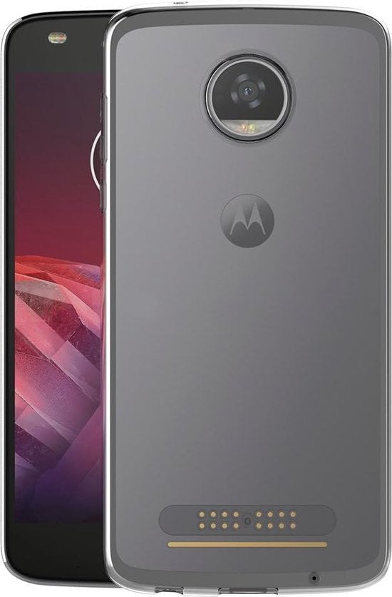 Motorola Moto Z2 Play Hoesjes – Soft TPU Siliconen Backcover – Schokbestendig – Transparant-Ilumina Benelux