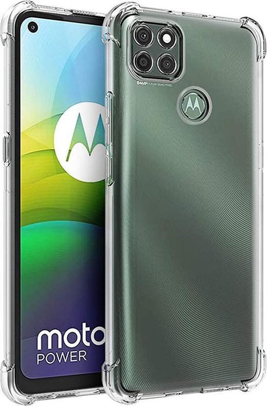 Motorola Moto G9 Power Hoesjes – Siliconen Backcover – Schokbestendig – Transparant + 3x Screenprotector-Ilumina Benelux