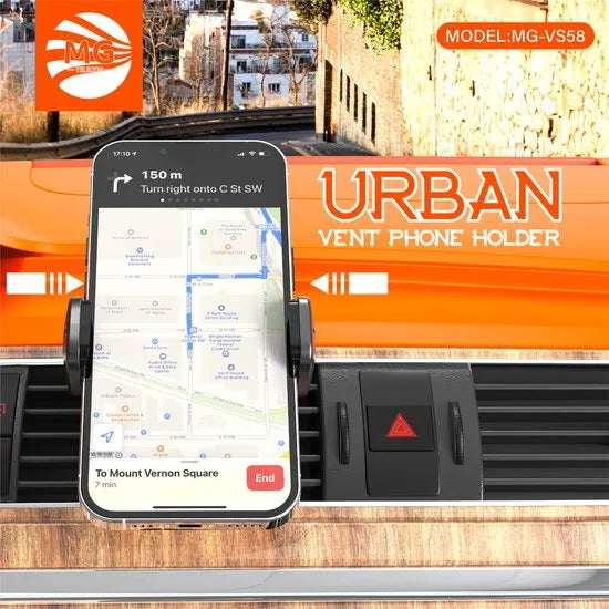 Urban Vent Phone Holder – Auto Telefoonhouder voor Ventilatierooster – Zwart-Ilumina Benelux