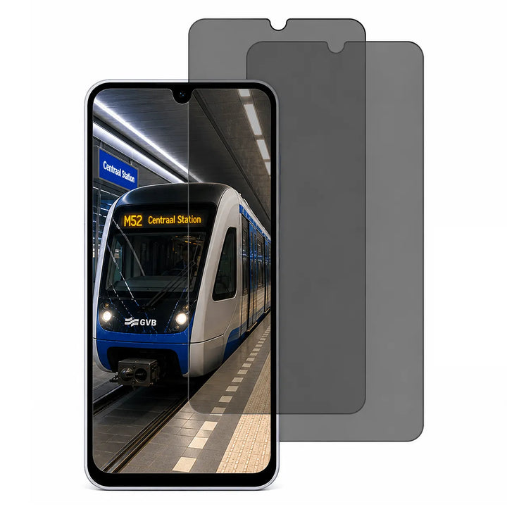 Samsung Galaxy A05 Screenprotector Glas Gehard 9H – Privacy – 2-Pack-Ilumina Benelux