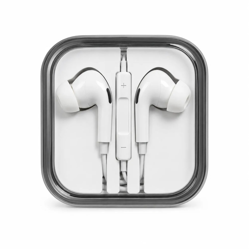 Mingge M31 Stereo Oordopjes met Microfoon – 3.5mm Bedrade Headset – Wit-Ilumina Benelux