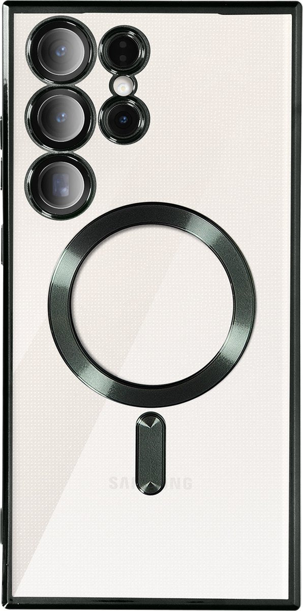 Samsung Galaxy S23 Ultra Hoesjes – MagSafe Backcover – Magnetisch – Schokbestendig – Groen-Ilumina Benelux