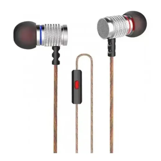 Mingge Mega Bass In-Ear Oordopjes met Microfoon – 3.5mm Stereo Headset – Zilver-Ilumina Benelux