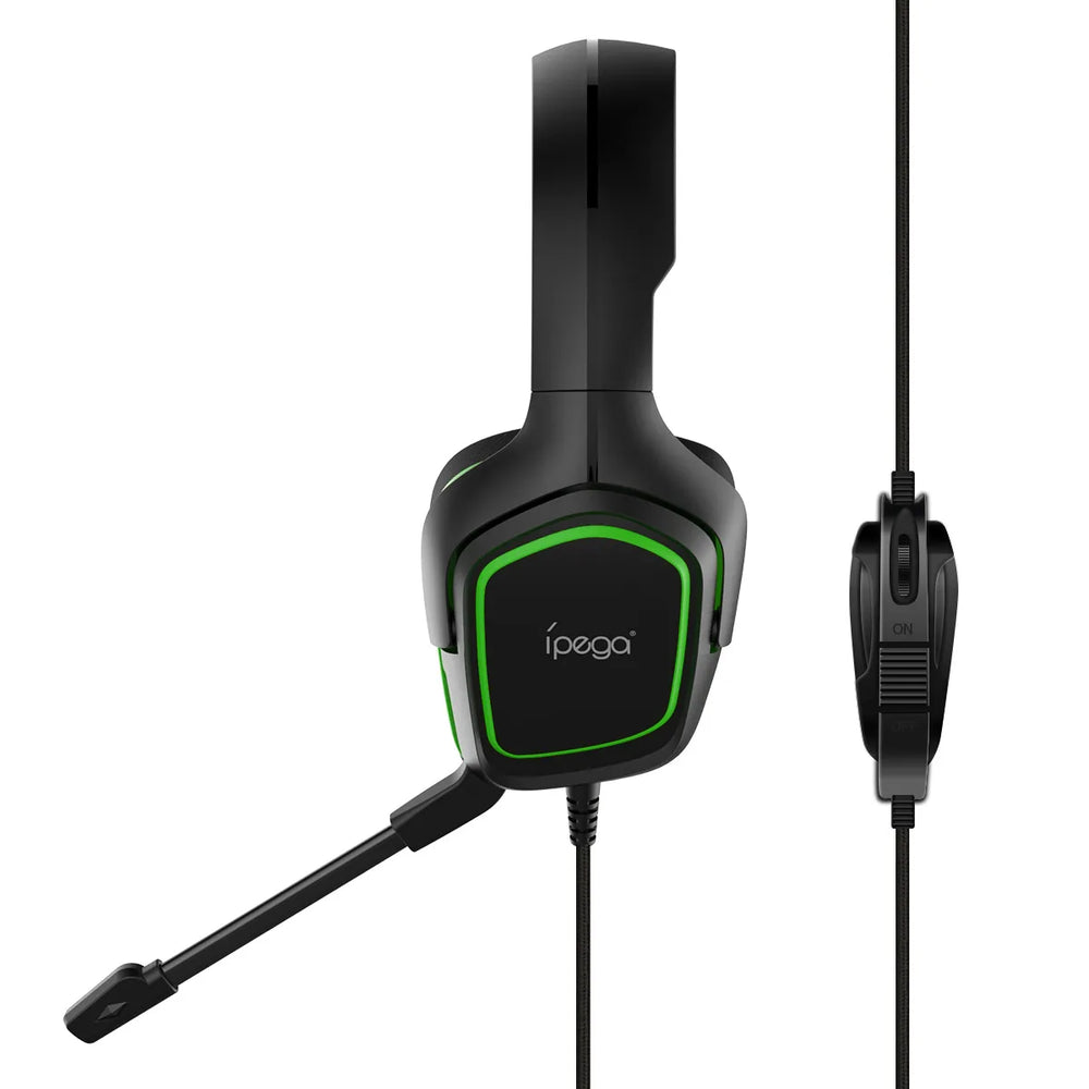 Gaming Headset voor PS5, PS4, Xbox One en PC – Bedrade Gaming Koptelefoon met Microfoon – 2 Meter Kabel – Groen