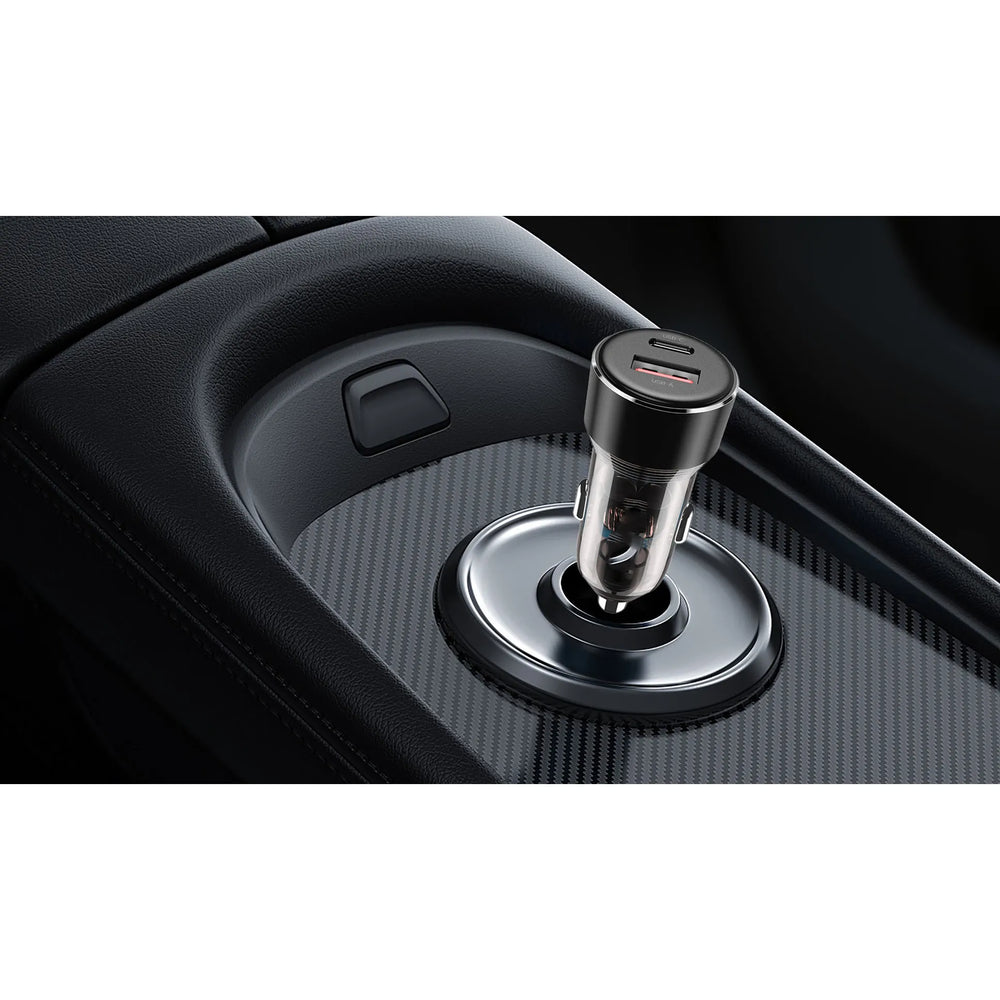 60W PD Fast Car Charger USB-C + USB-A Autolader met USB-C Kabel-Ilumina Benelux