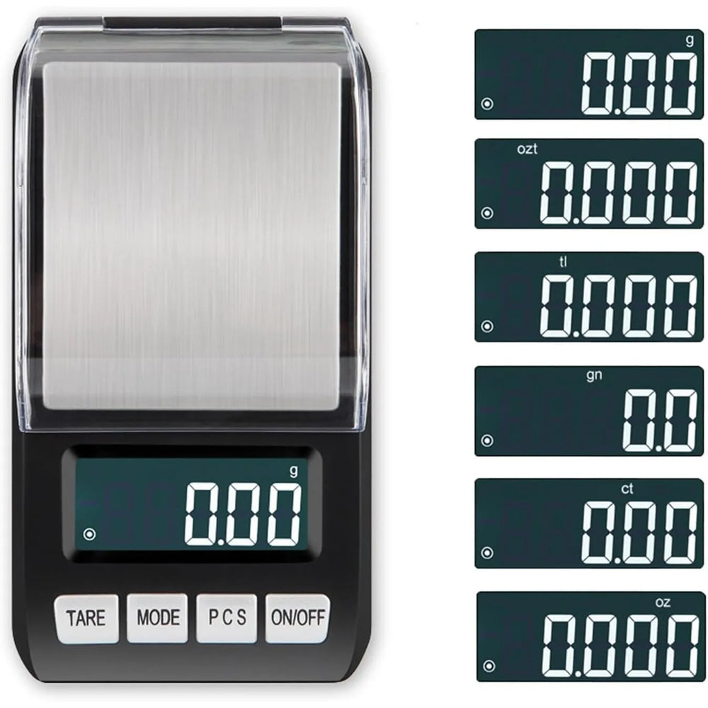 Digitale Precisie Weegschaal 500g x 0,01g – Sieradenweegschaal – Keukenweegschaal – LCD Display met Achtergrondverlichting – Zwart-Ilumina Benelux