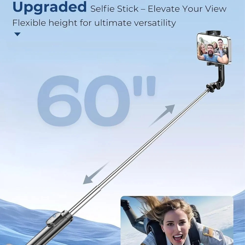 Selfie Stick Tripod met Bluetooth Afstandsbediening – 158 cm Uitschuifbaar – Smartphone Statief voor iPhone, Android, Camera & GoPro – Vlog & Reis Selfiestick
