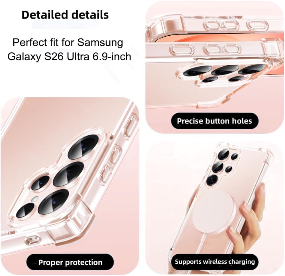 Samsung Galaxy S26 Ultra Hoesjes - Ultra-Hybrid Backcover - Schokbestendig - Crystal Clear Transparant-Ilumina Benelux