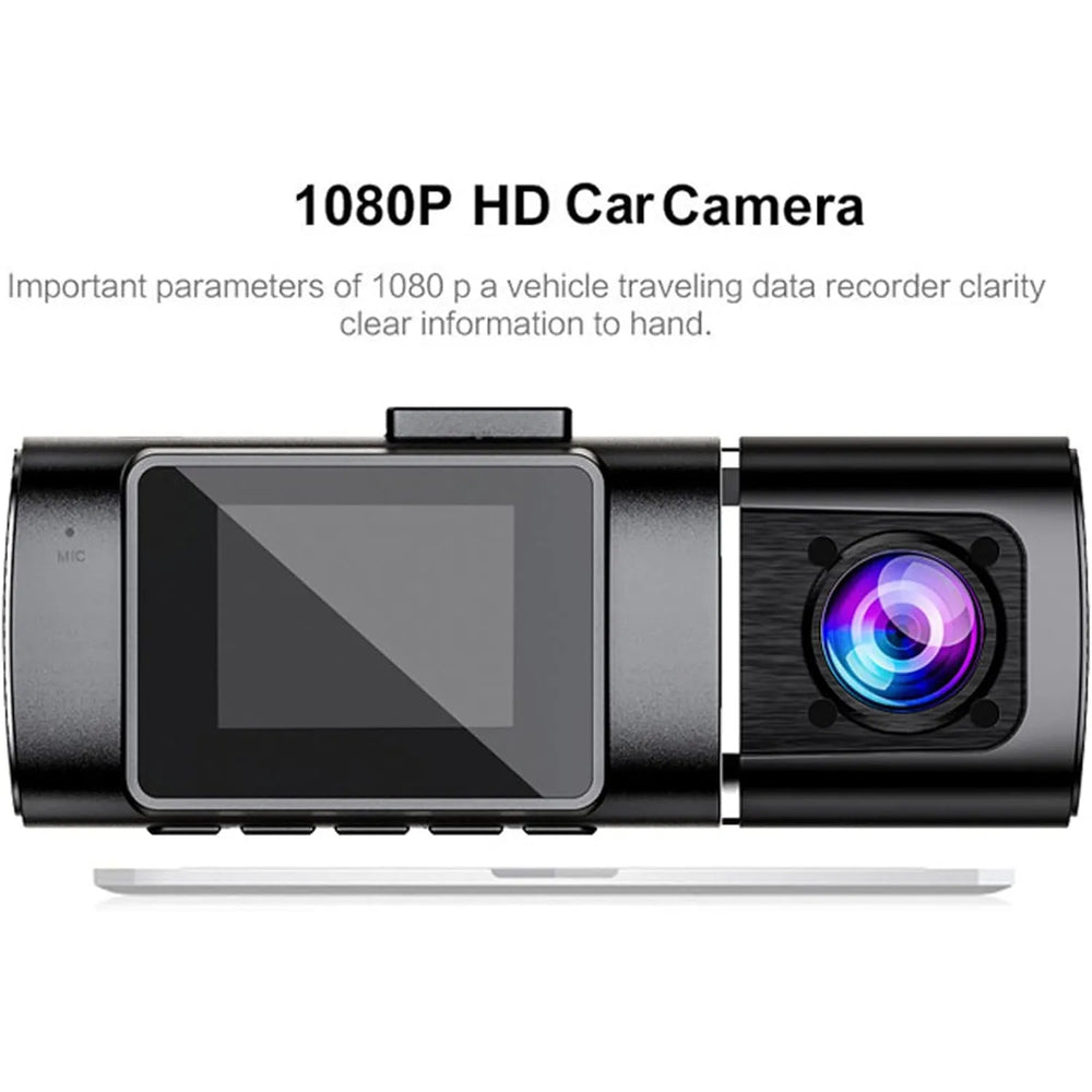 Dashcam Voor & Achter 1080P Full HD – Dual Lens Auto Camera – Nachtzicht – G-Sensor – Loop Recording – 170° Groothoek