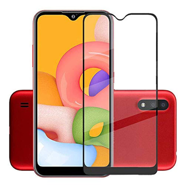 Samsung Galaxy A01 Screenprotector Full Cover Gehard 9H – Glas-Ilumina Benelux