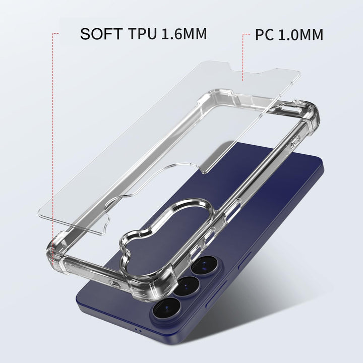 Samsung Galaxy S26 Plus Hoesjes - Ultra-Hybrid Backcover - Schokbestendig - Crystal Clear Transparant-Ilumina Benelux