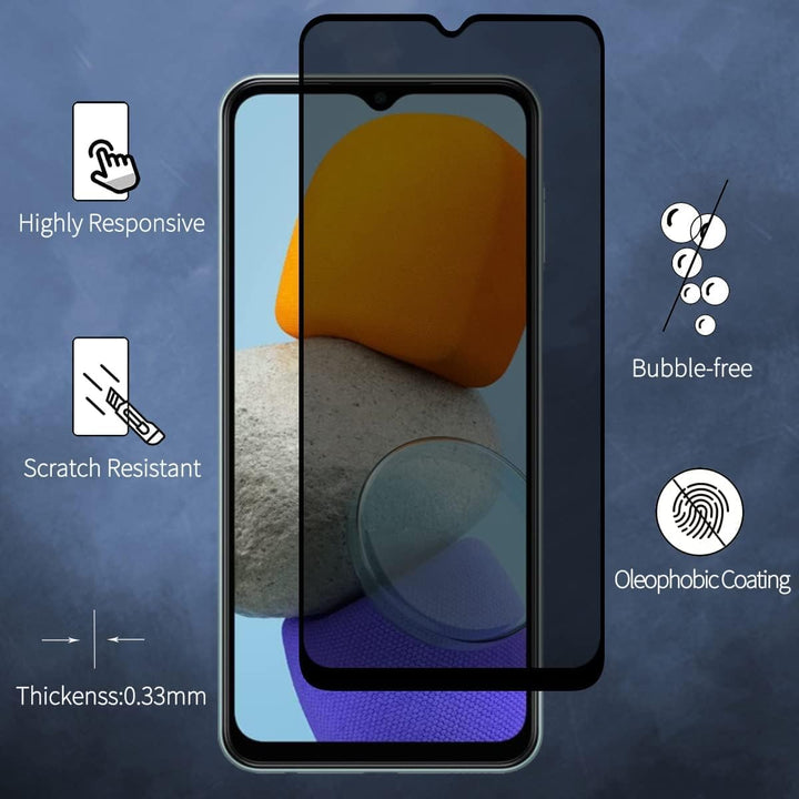 Samsung Galaxy A02s Screenprotector Privacy - Tempered Glas-Ilumina Benelux