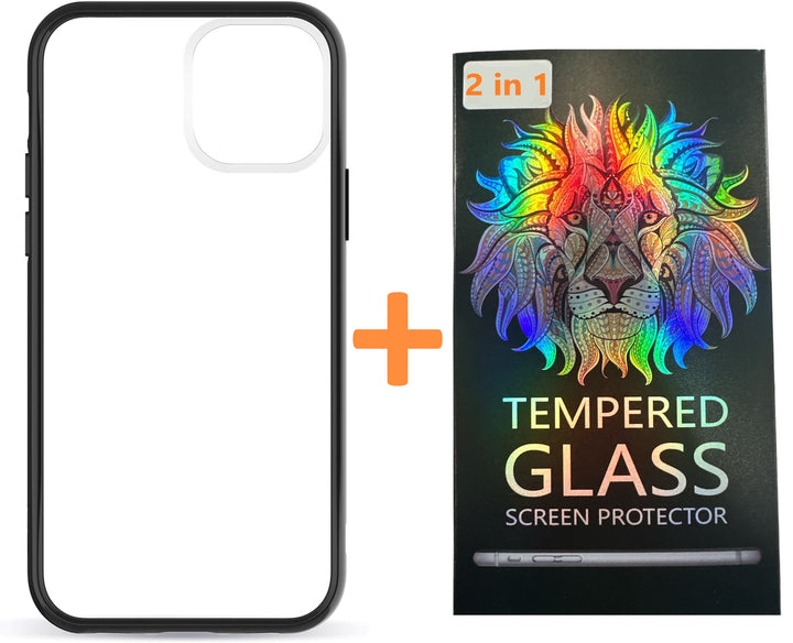 iPhone XR Hoesjes – Magnetische Backcover – Metalen Frame – Incl. 2x Gehard Glas Screenprotector – Zwart-Ilumina Benelux