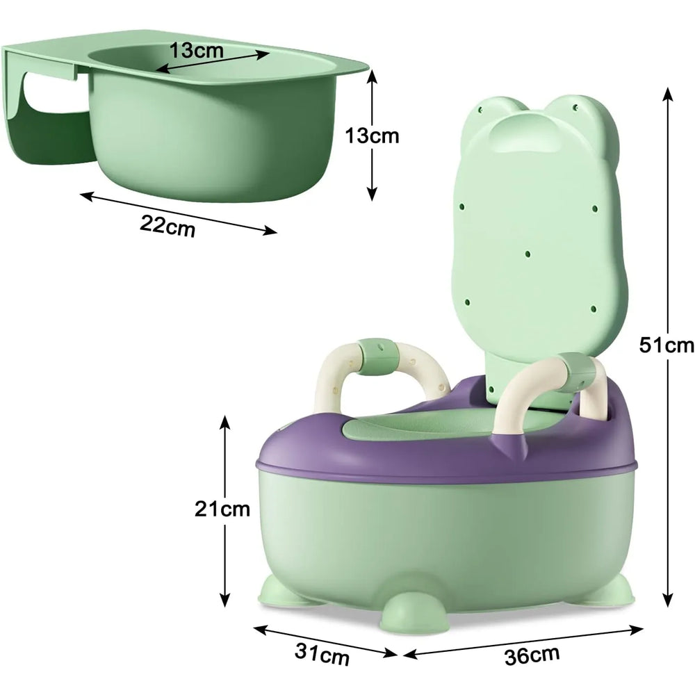 Plaspotje peuter - Toilettrainer met deksel - Kind WC verkleiner - Voor jongen & meisje - Blauw-Ilumina Benelux