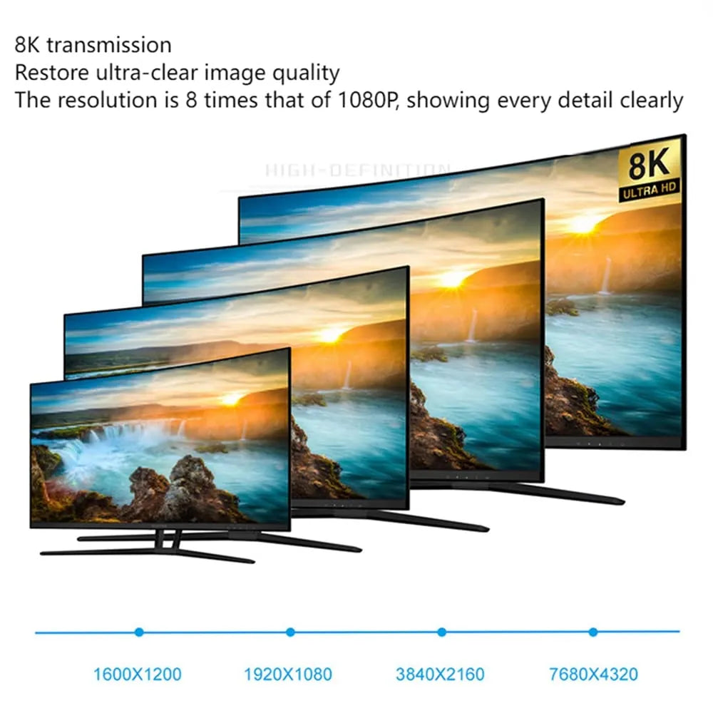 HDMI kabel - Geschikt voor Xbox Series X & PS5 - HDMI 2.1 Ultra High Speed - 8K Ultra HD - 3Meter - Zwart