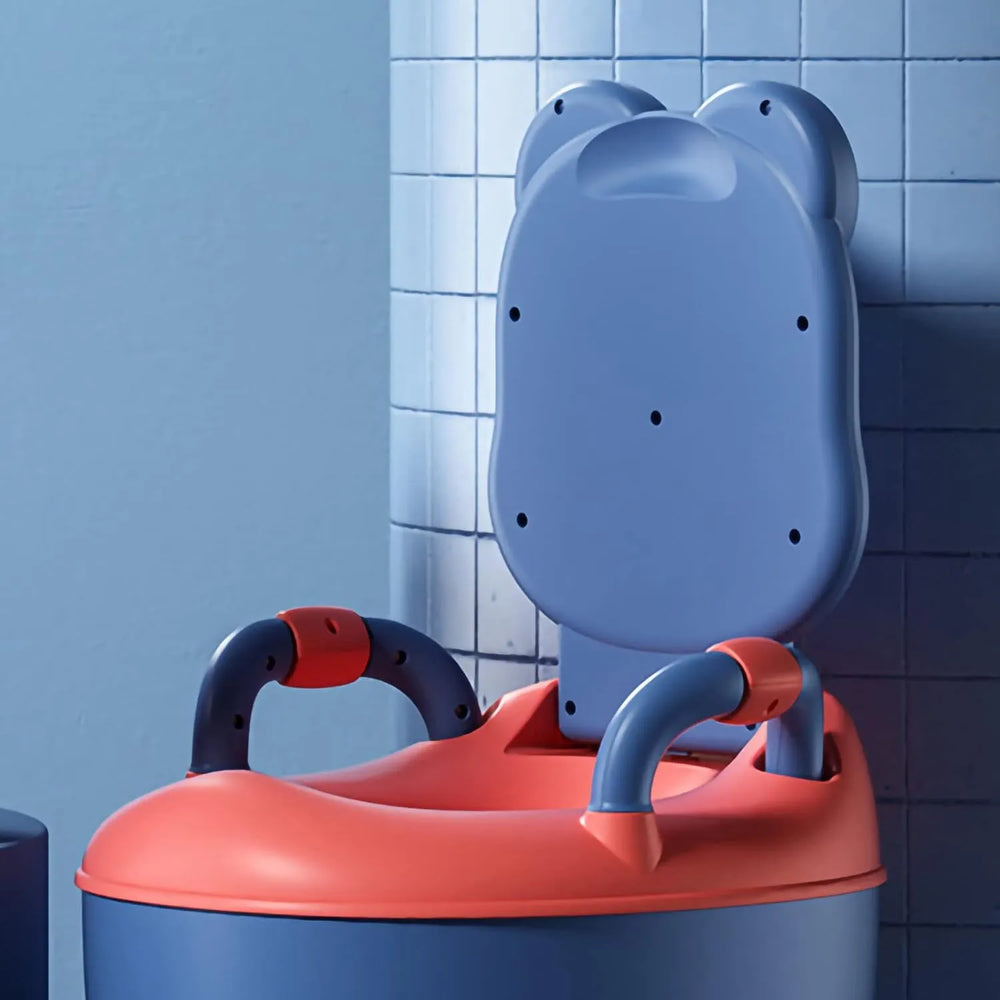 Plaspotje peuter - Toilettrainer met deksel - Kind WC verkleiner - Voor jongen & meisje - Blauw-Ilumina Benelux