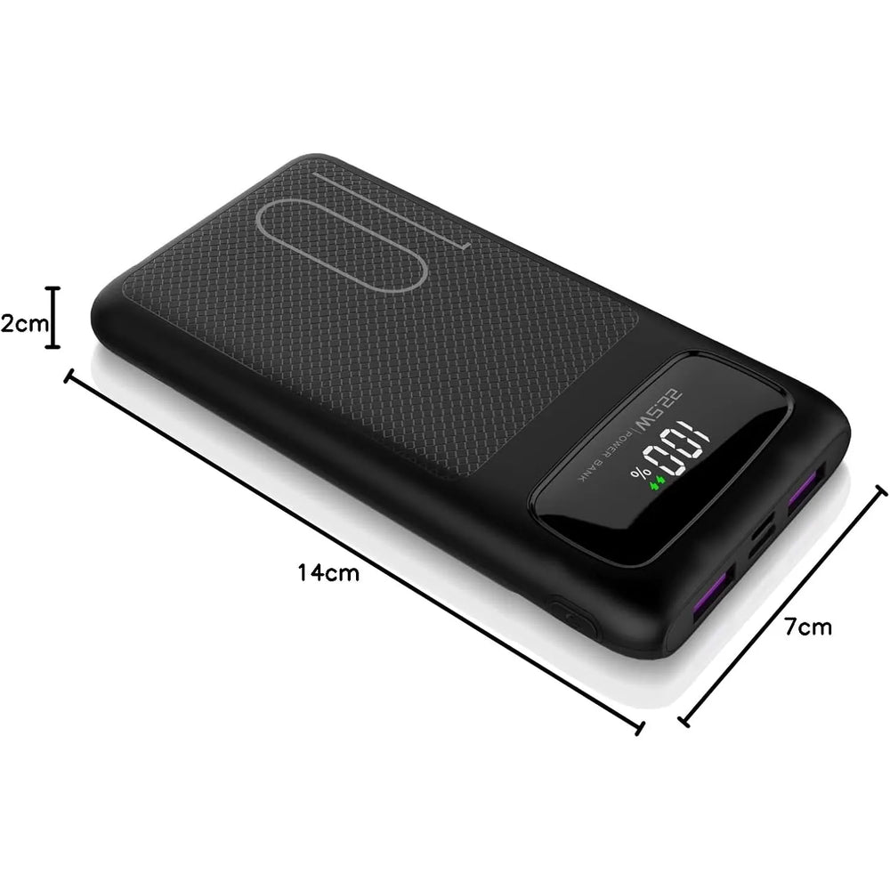 Powerbank 10.000 mAh – 22,5W Snellader – PD 3.0 & QC 4.0 – USB-C Powerbank – Draagbare Externe Batterij – Geschikt voor iPhone, Samsung, Xiaomi, Oppo, OnePlus & iPad-Ilumina Benelux