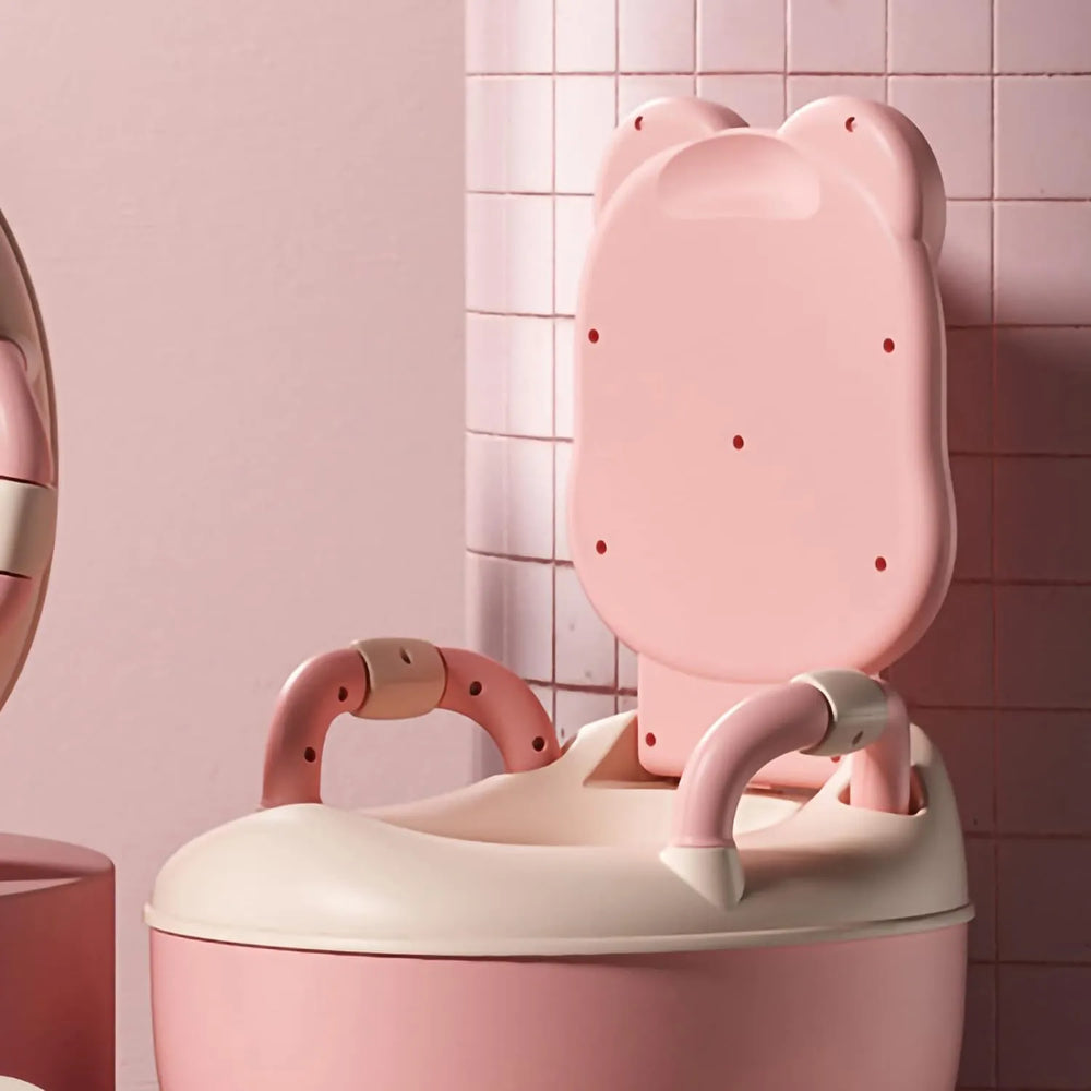 Plaspotje peuter - Toilettrainer met deksel - Kind WC verkleiner - Voor jongen & meisje - Roze-Ilumina Benelux