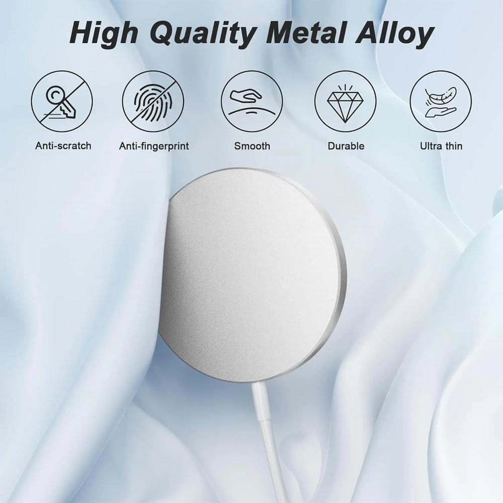 Draadloze oplader - Geschikt voor iPhone 16/15/14/13/12 - 15W snelladen - USB-C kabel & USB-A - Wit