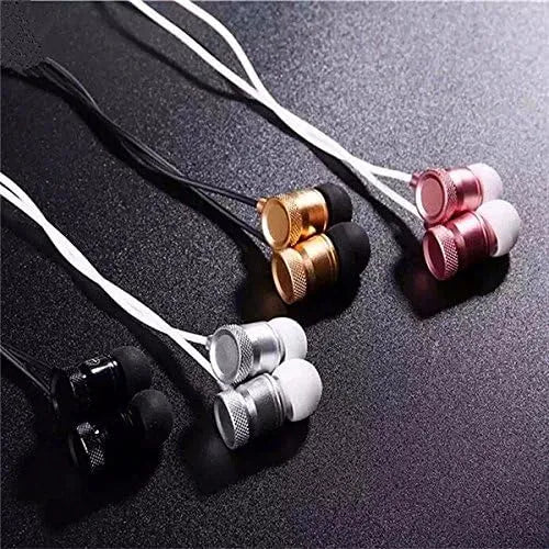 Mingge M900 In-Ear Metal Super Bass Oordopjes met Microfoon – 3.5mm Stereo Headset – Zilver-Ilumina Benelux