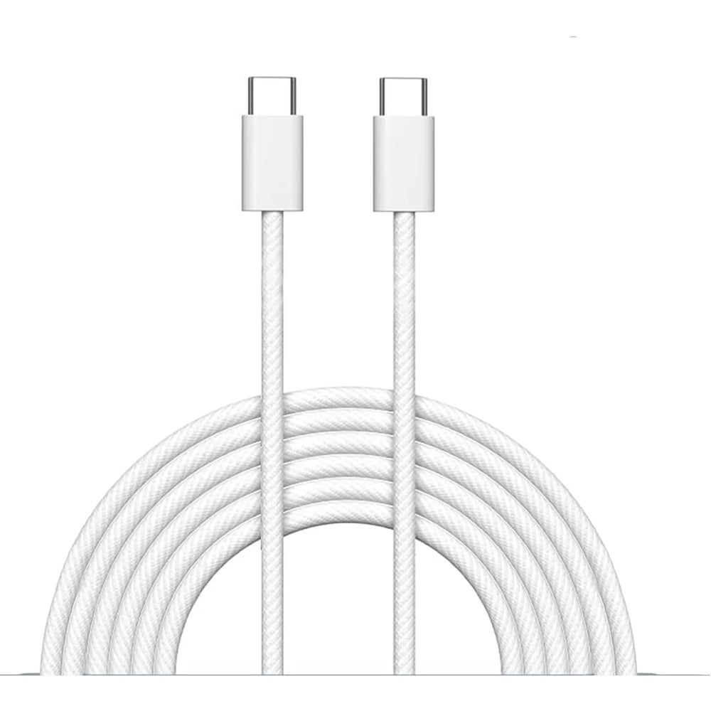 USB-C naar USB-C Kabel – 60W Power Delivery Snelladen – 1,2 Meter – Nylon Gevlochten