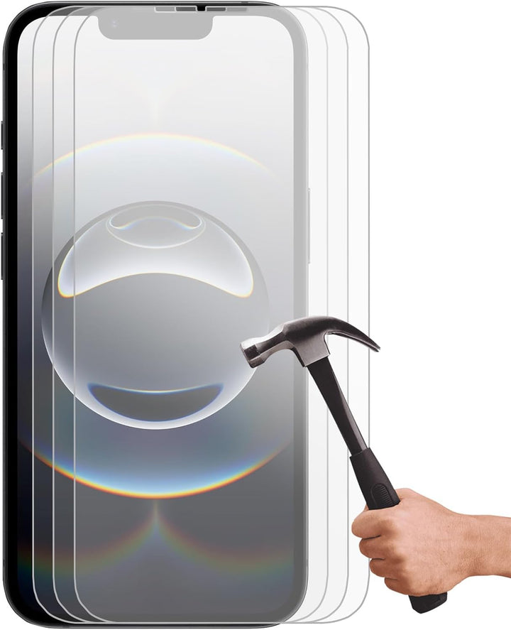 iPhone 14 & iPhone 16E / 17E – 9H Gehard Glas – Anti-kras – Tempered Glas – 3-Pack-Ilumina Benelux