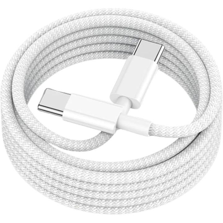 USB-C naar USB-C Kabel – 60W Power Delivery Snelladen – 1,2 Meter – Nylon Gevlochten