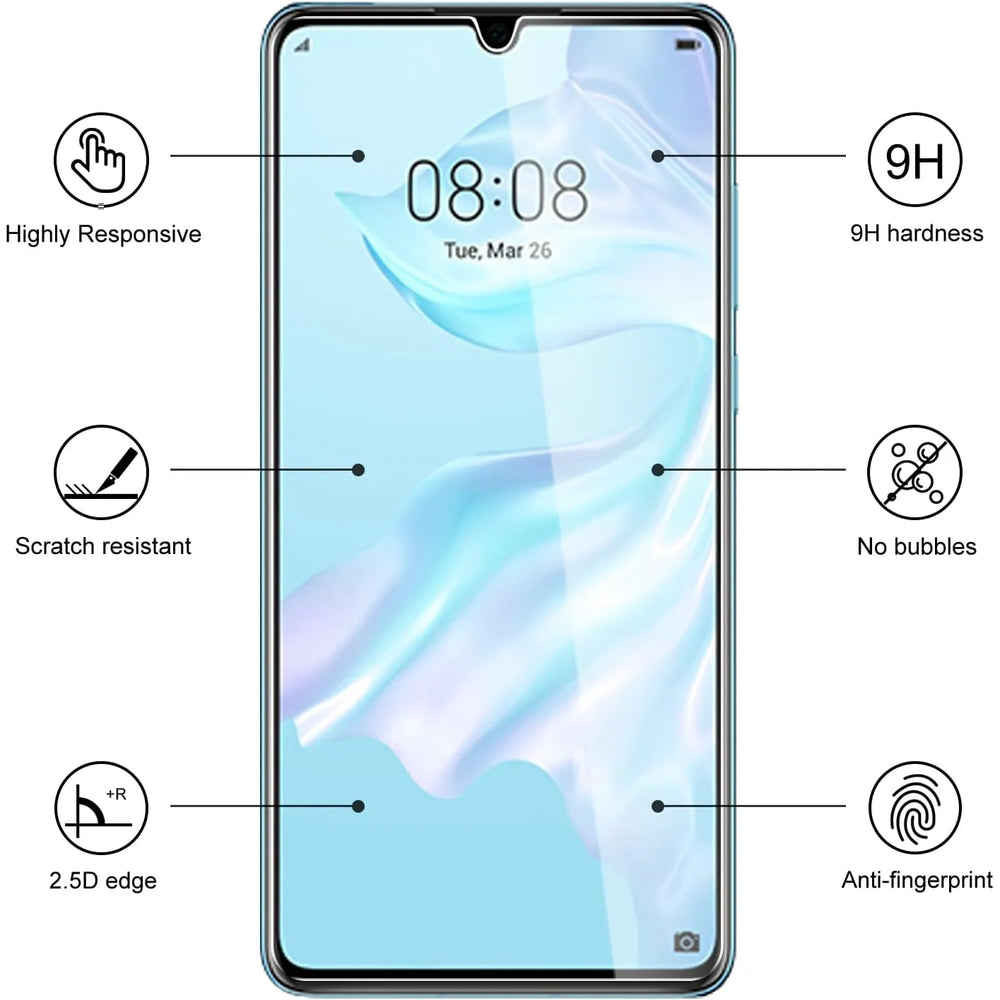 Huawei P30 Screenprotector Tempered Glas – 2-Pack-Ilumina Benelux